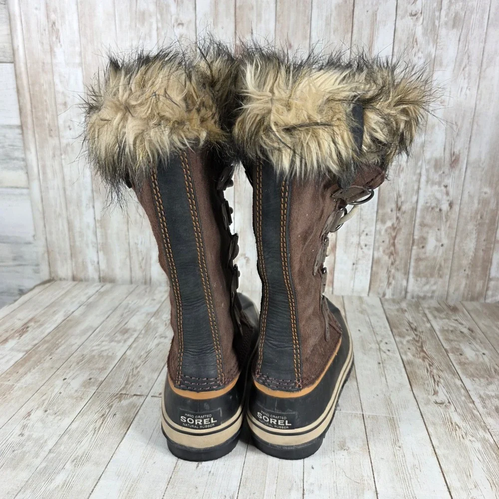 Sorel Women's Tofino II Faux Fur‎ Waterproof Winter Snow Boots Brown Size 7